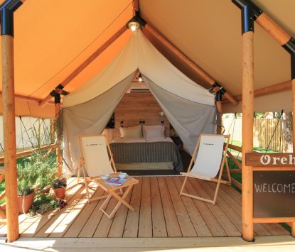 Glamping resort Slovenia Olimia Adria Village Tenda Glamping S