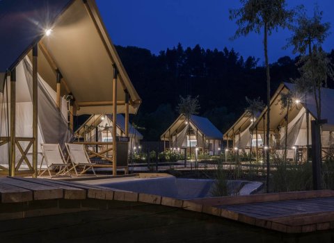 Glamping resort Slovenia Olimia Adria Village