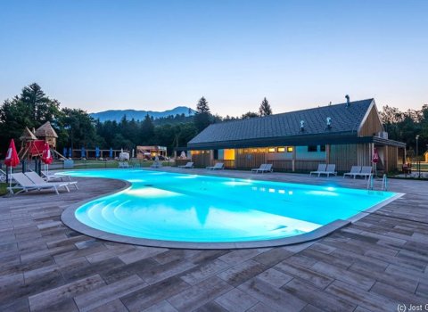 Mobilhaus Slowenien River Camping Bled