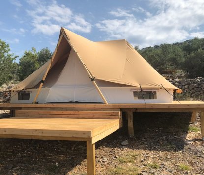 Glamping resort Croatia Glamping resort Fešta Bell Tent M Couple