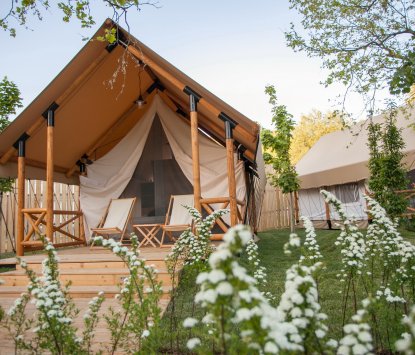 Glamping resort Slovenia Olimia Adria Village Tenda Glamping S