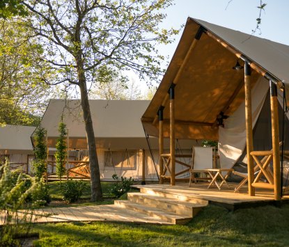 Glamping resort Slovenia Olimia Adria Village Tenda Glamping S