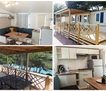 Mobilhaus Kroatien Amadria Park Camping Trogir Superior Belvedere 4+2